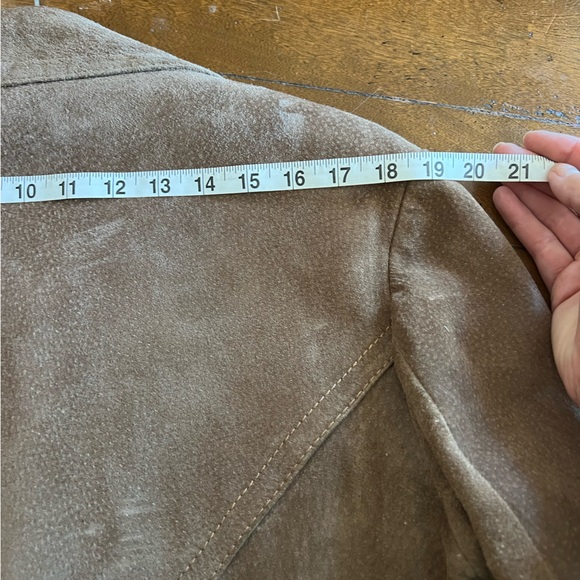 Men’s vintage suede leather coat - size 40 - Picture 13 of 15